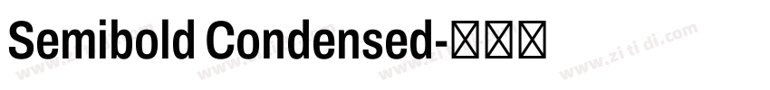 Semibold Condensed字体转换